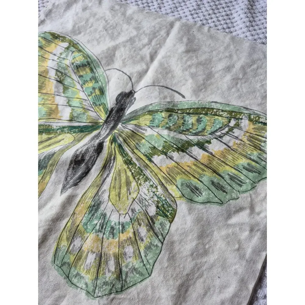 💥 2 Ikea ROTFJARIL Butterfly Print Throw Pillow Cushion Cover 20